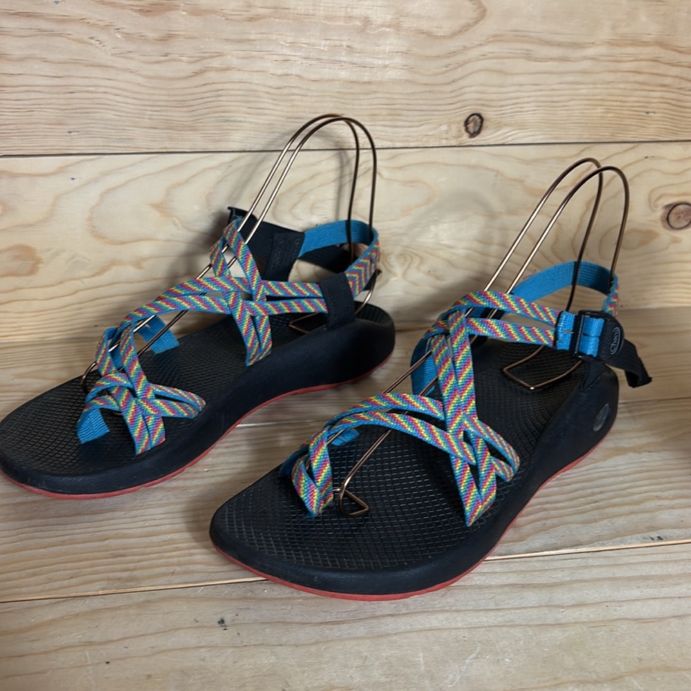 Chaco rainbow Colorful Strappy Sandals size‎ 12 - Picture 2 of 11